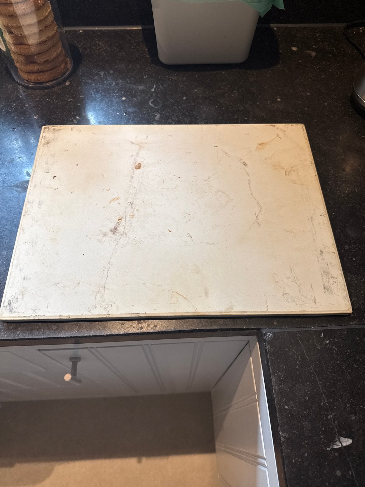 Broodbaksteen voor knapperig brood en pizza, Ophalen, Gebruikt