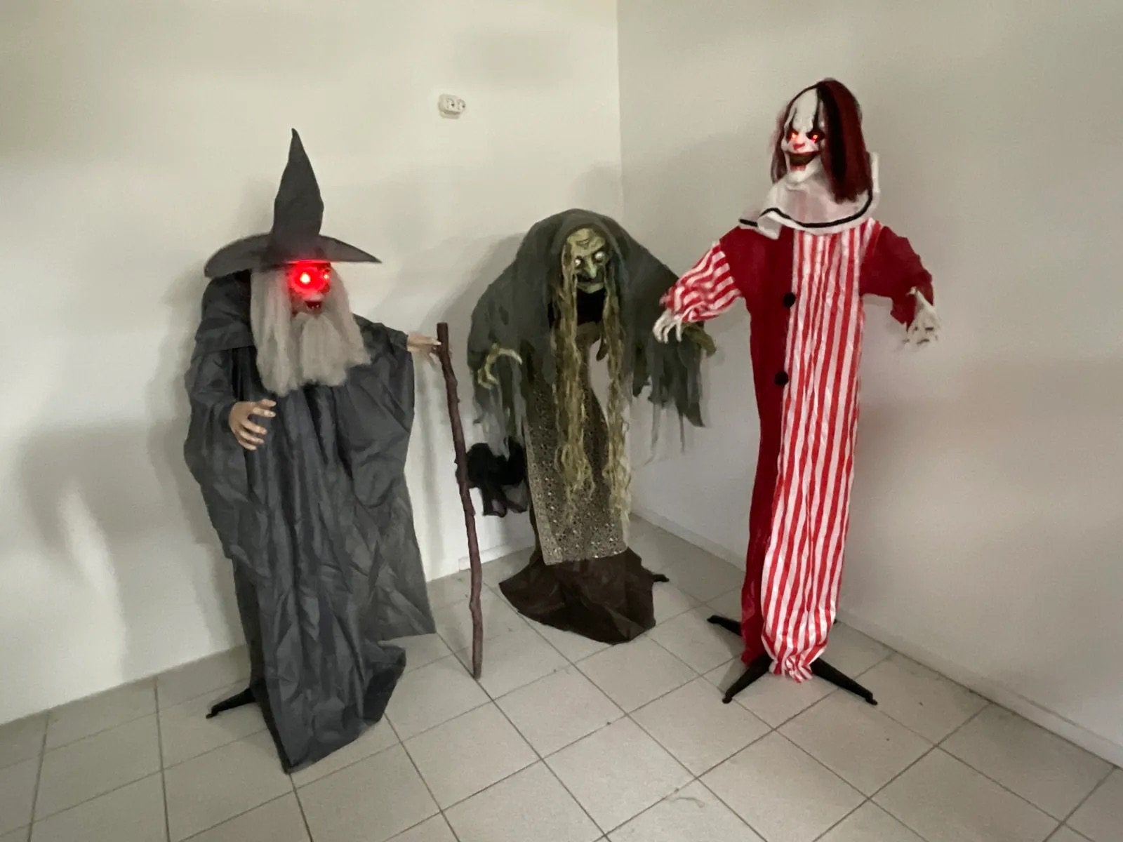 Set animatronic halloween poppen, Ophalen of Verzenden, Zo goed als nieuw, Licht
