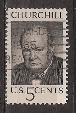 USA, Churchill, 1965., Ophalen of Verzenden, Gestempeld, Noord-Amerika