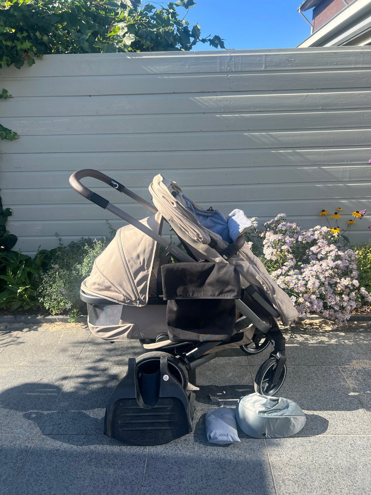 Joolz Geo 3 Duo kinderwagen met accessoires, Gebruikt, Duowagen, Ophalen, Kinderwagen