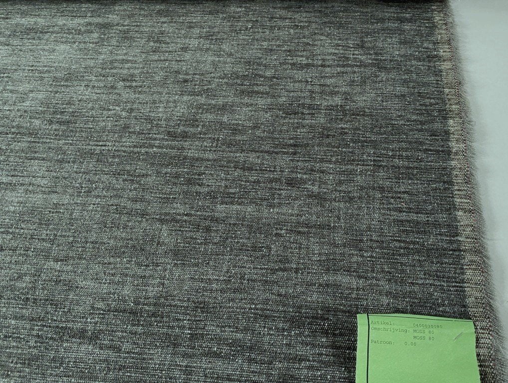 De Ploeg Moss 80, blauwgrijs; 2,47 meter meubelstof NU 123€, Overige materialen, 120 cm of meer, Ophalen of Verzenden, Grijs