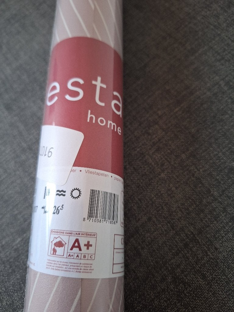 Esta visgraat behang - oud roze, Ophalen of Verzenden, Roze, Esta Home