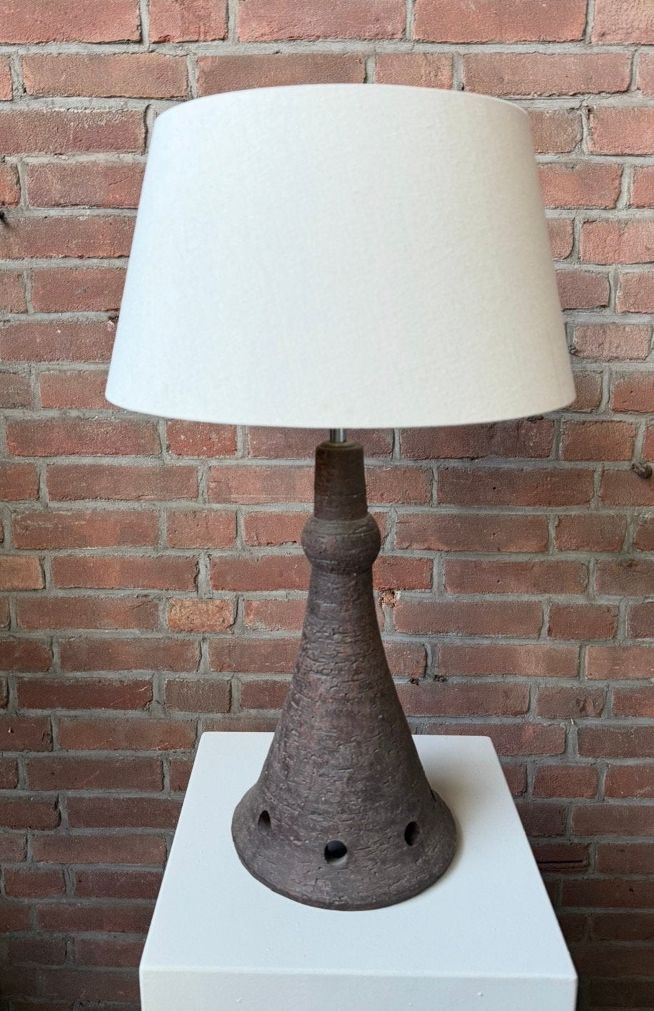 Zeer fraaie vintage wabi sabi stijl lamp, Ophalen, Zo goed als nieuw, Minder dan 50 cm