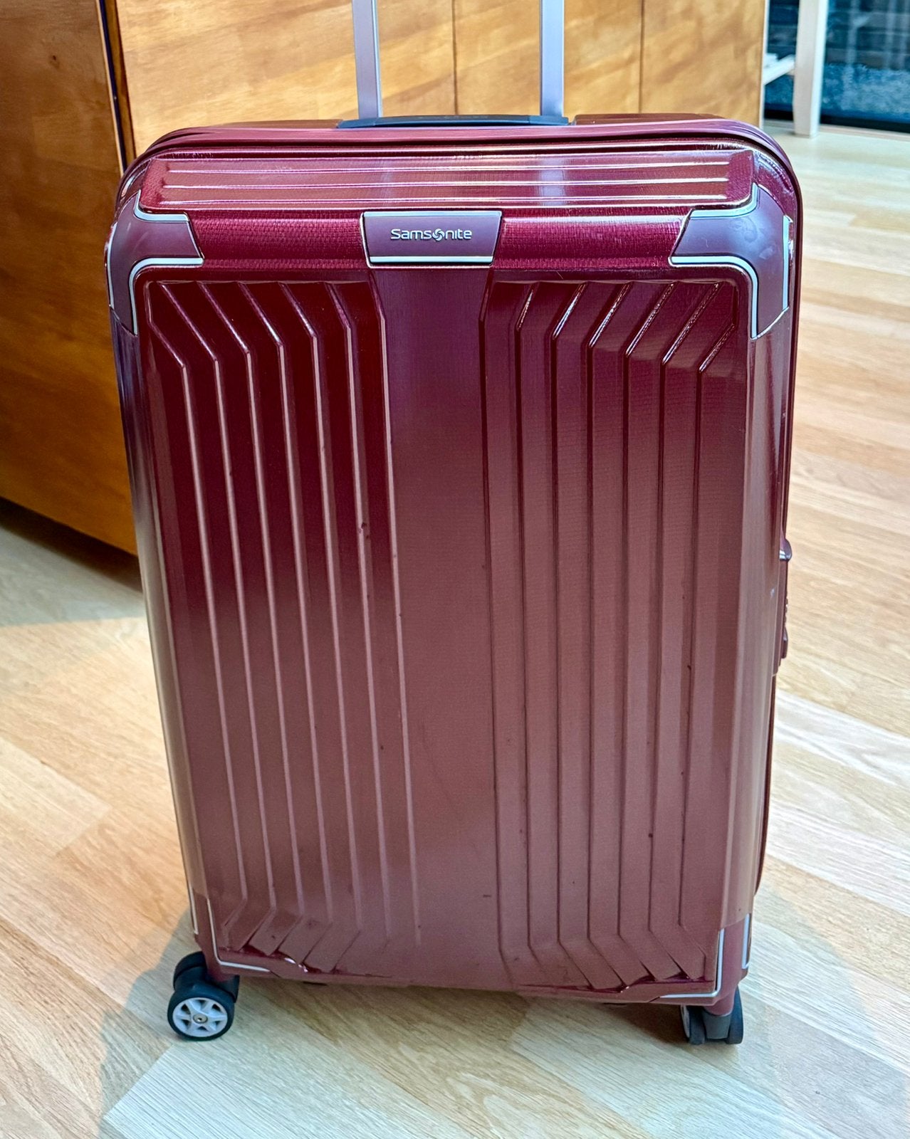 Samsonite Spinner lichtgewicht koffer 69cm, Hard kunststof, 45 tot 55 cm, Ophalen of Verzenden, Zo goed als nieuw