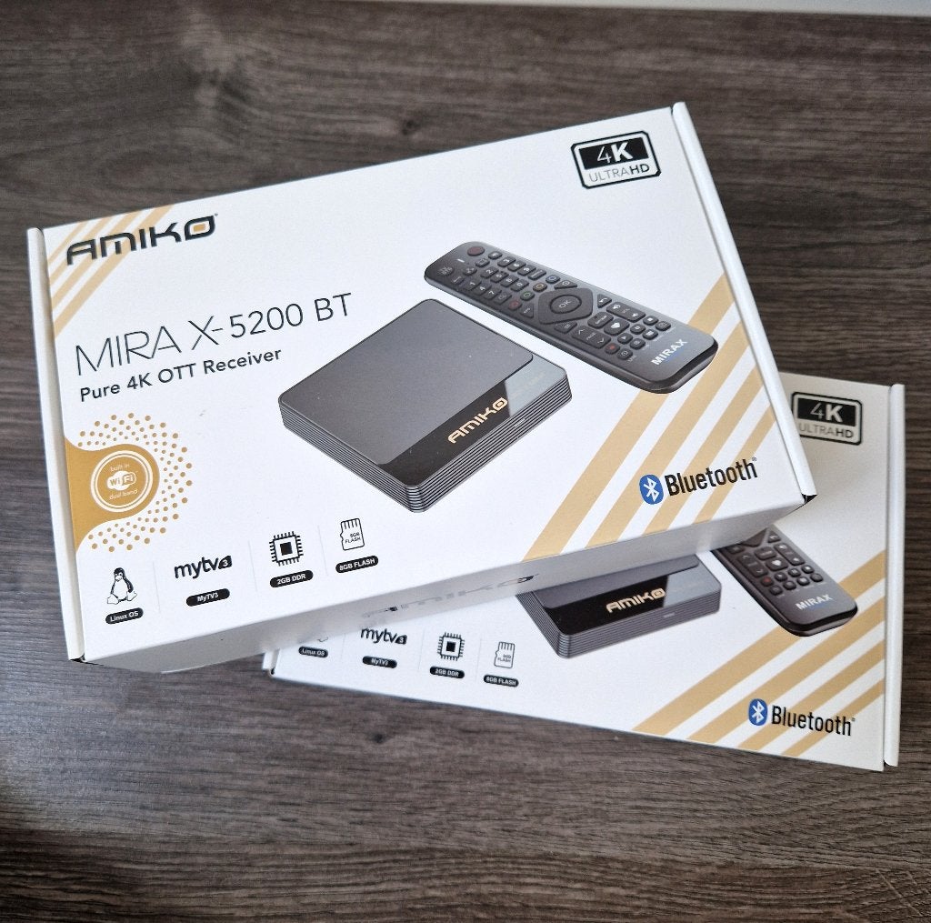 Amiko Mira X-5200 4K UHD | Box | IPTV Kastje | Box | 2025, Ophalen of Verzenden, Nieuw