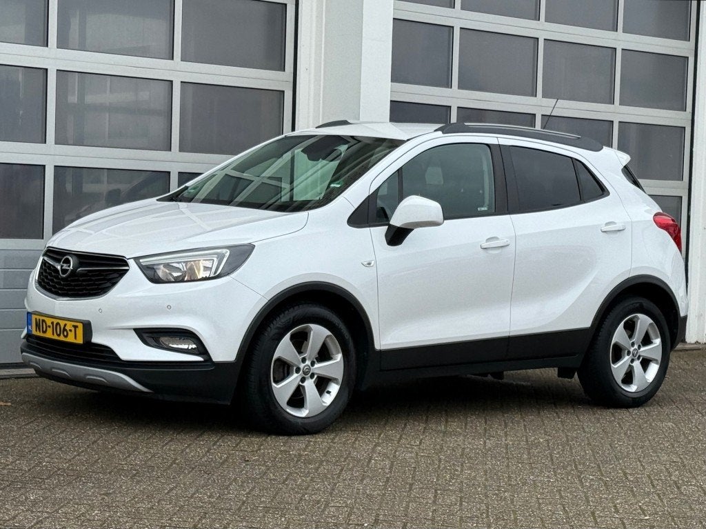 Opel MOKKA X 1.4 Turbo 140PK Edition Navi Camera Trekhaak, Auto's, Voorwielaandrijving, Gebruikt, Euro 6, Wit