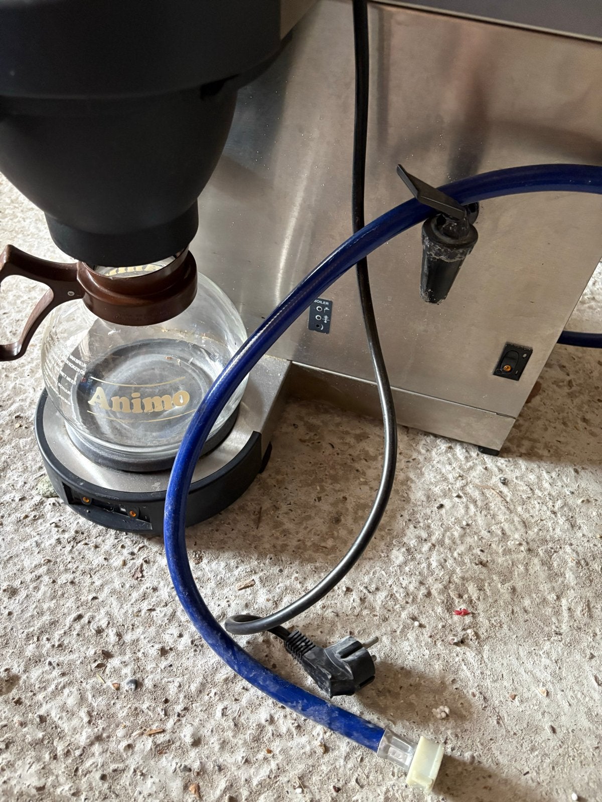 Animo Koffiemachine - Professionele Koffiezetter, Gebruikt, 10 kopjes of meer, Koffiemachine, Gemalen koffie