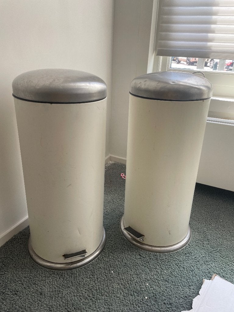 Vuilnisbakken IKEA 2x, Huis en Inrichting, Woonaccessoires | Prullenbakken, Ophalen, Kunststof, Gebruikt, Met pedaal