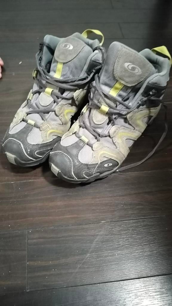 Salomon Trail/Wandelschoenen - Maat 41 - Grijs/Geel, Ophalen, Gebruikt, Schoenen