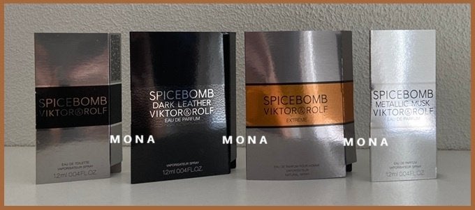 Spicebomb set 4 parfumsamples proefjes testers monsters, Verzenden, Nieuw