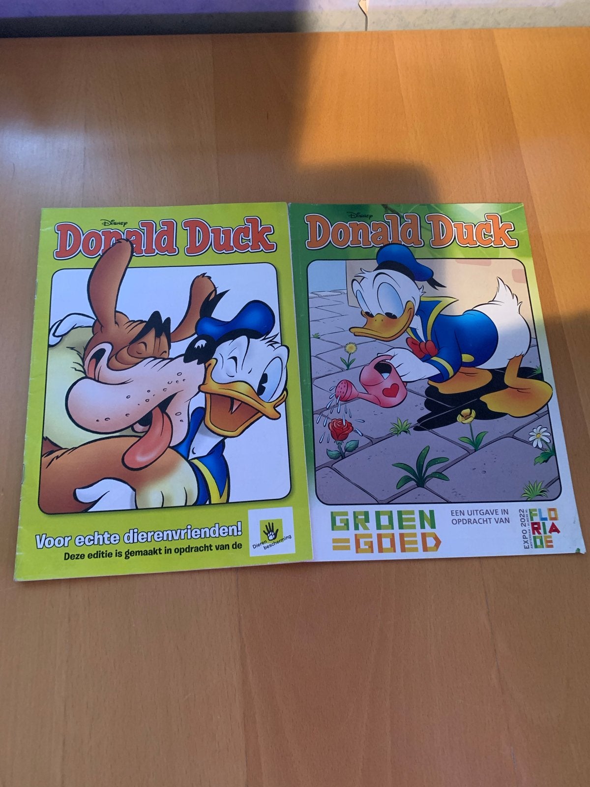 Donald Duck stripboeken: Dierenbescherming & Groen = Goed, Meerdere stripboeken, Ophalen of Verzenden, Zo goed als nieuw