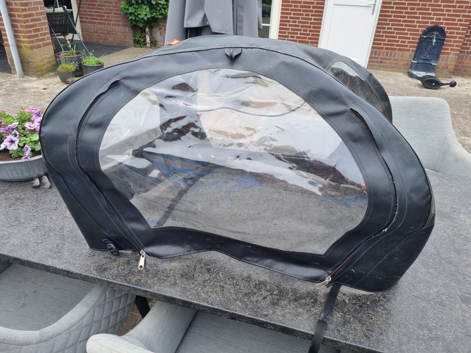 Huif voor Babboe City bakfiets, Fietsen en Brommers, Fietsaccessoires | Aanhangers en Karren, Ophalen, Gebruikt, Overige typen