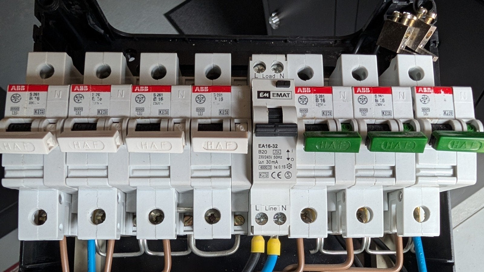 ABB en EMAT groepenkast componenten, Ophalen of Verzenden, Gebruikt, ABB, Groepenkast