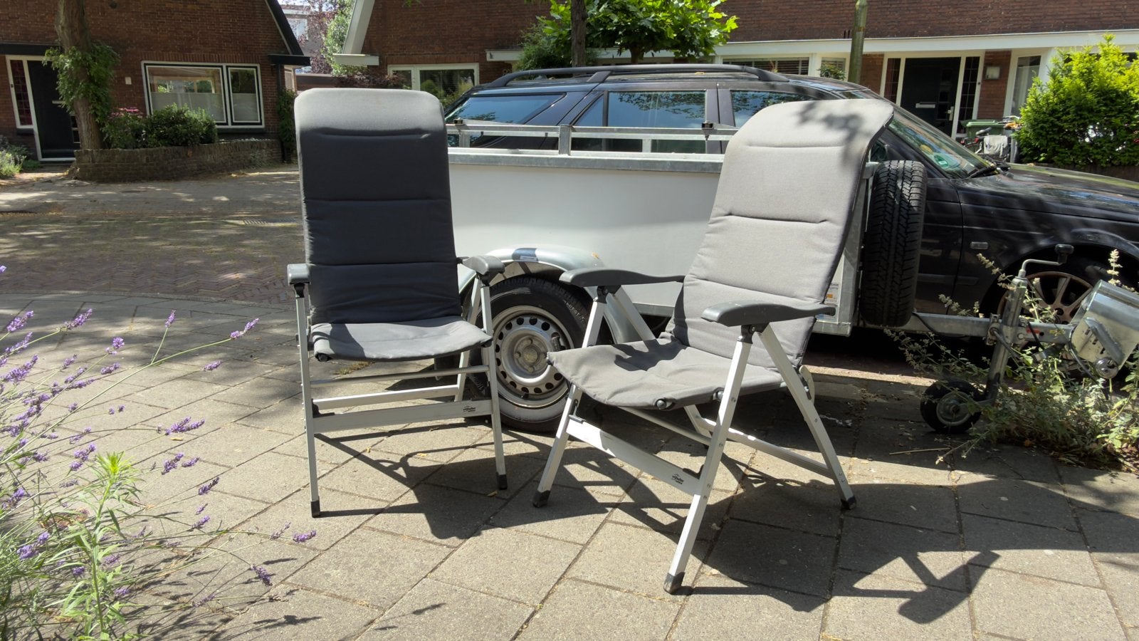 2 Vrijbuiter outdoor campingstoelen, Caravans en Kamperen, Kampeermeubelen, Ophalen, Gebruikt, Campingstoel