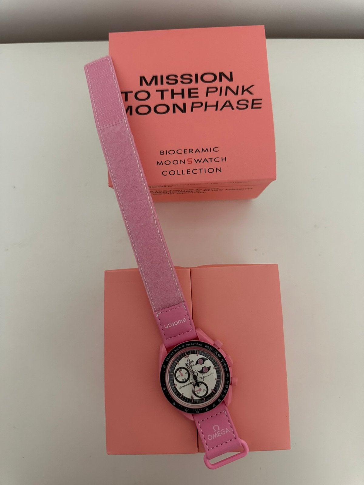 Omega x Swatch Mission To The Pink MoonPhase, Verzenden, Nieuw, Roze