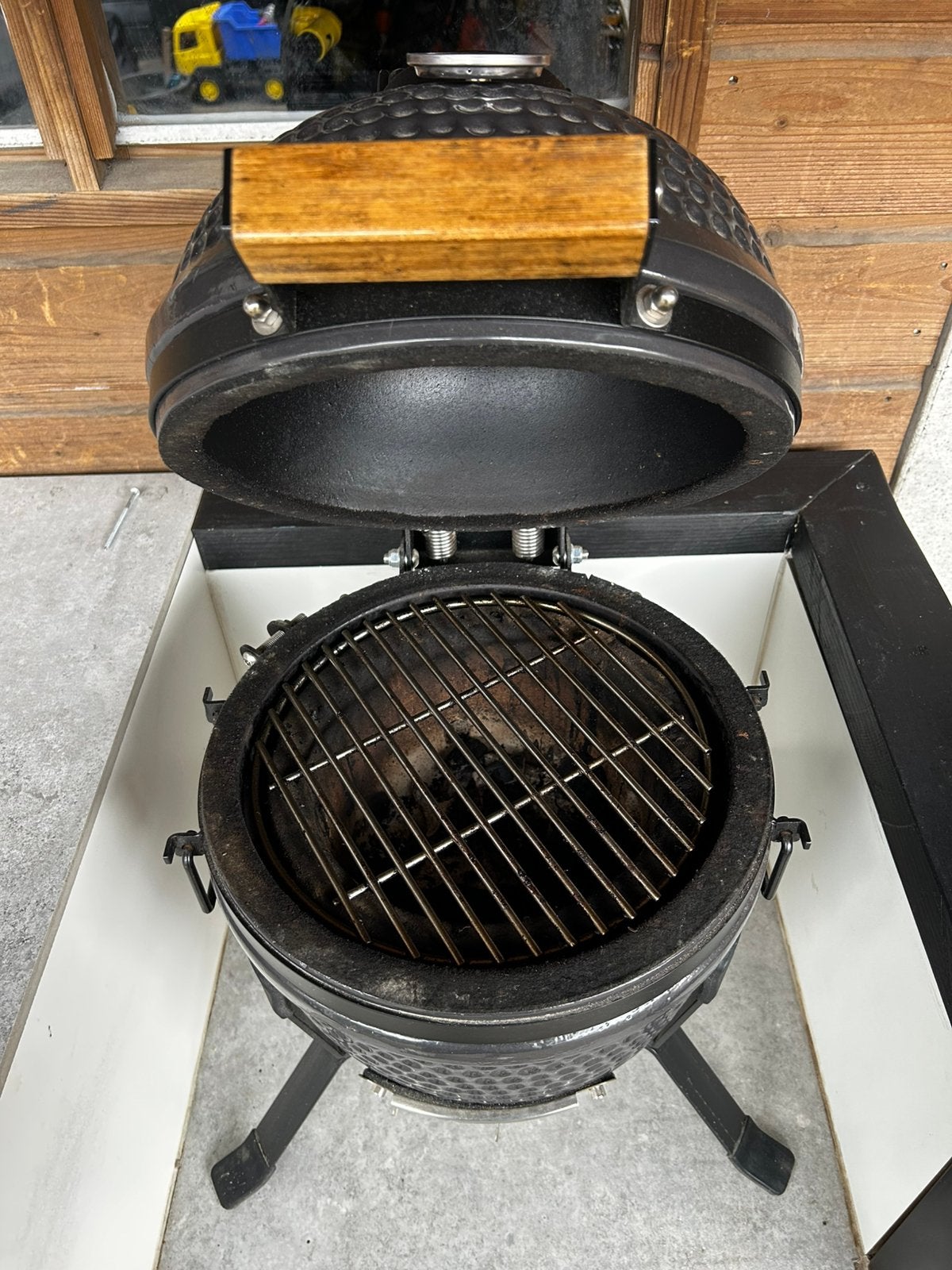 Kamado mini bbq, Tuin en Terras, Ophalen, Gebruikt