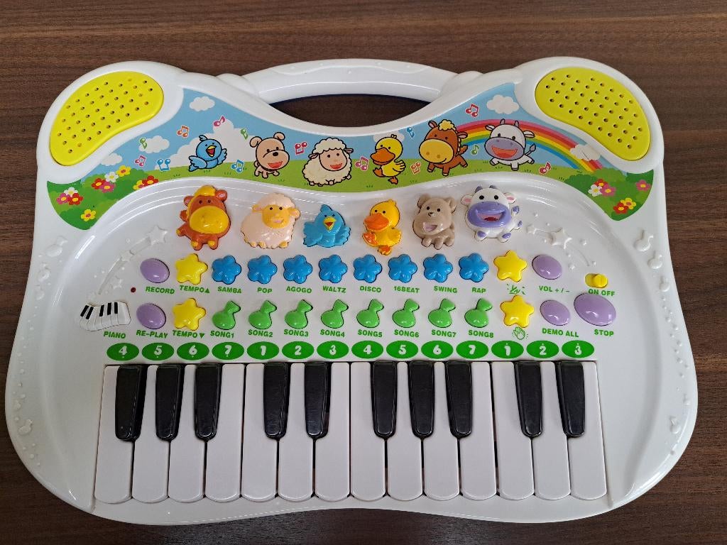 kinderkeyboard met dierengeluiden, Ophalen of Verzenden, Zo goed als nieuw, Elektronica, Met geluid