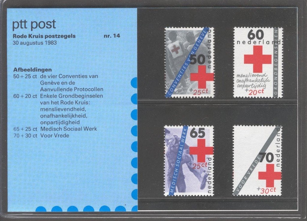 Nederland postzegelmapje nvph M14 postfris van 30-8-1983, Postzegels en Munten, Ophalen of Verzenden, Na 1940, Postfris