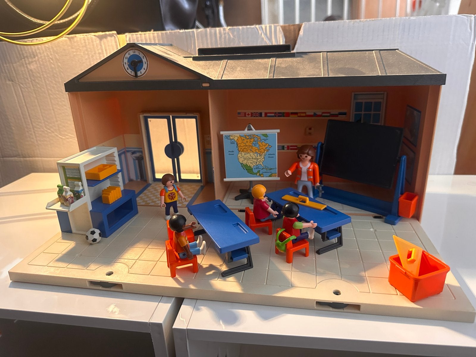 Playmobil meeneem school 5941, Ophalen of Verzenden, Gebruikt, Jongen of Meisje