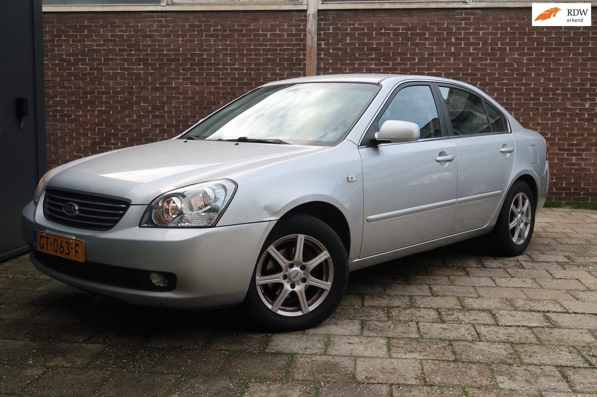 Kia Magentis 2.0 CVVT X-ecutive *Rijklaarprijs *Climcate con, 1998 cc, Stof, Gebruikt, Zwart
