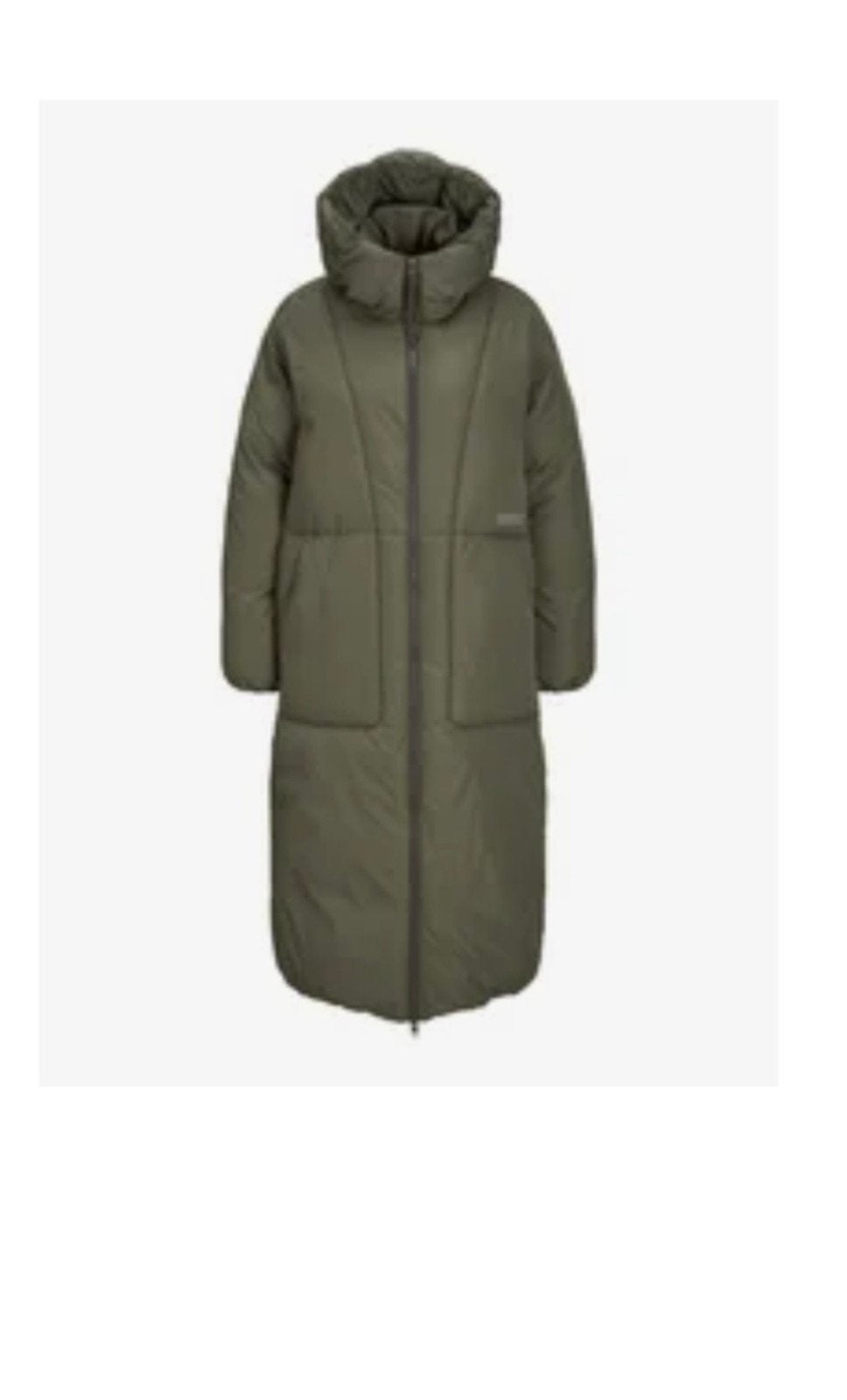 Nieuwe lange winterjas puffer jas kaki L, Ophalen, Nieuw, Maat 42/44 (L), Groen
