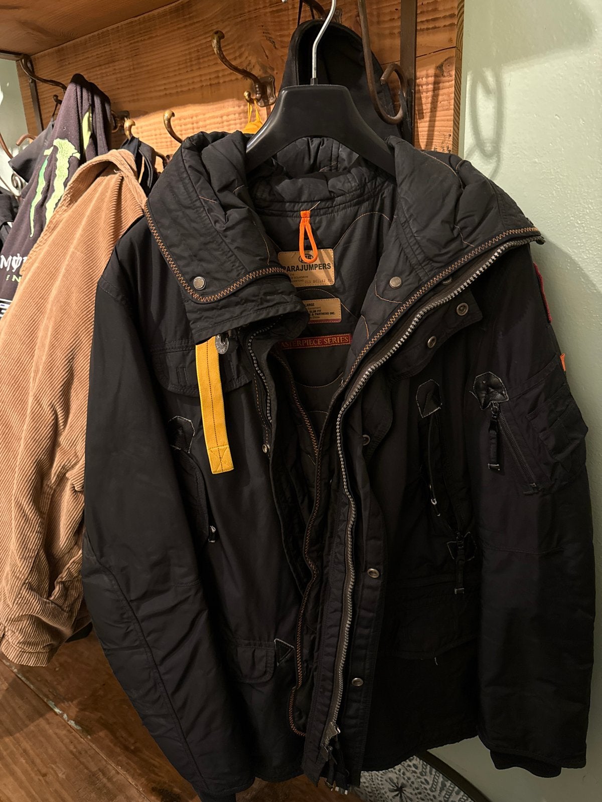 Parajumpers Masterpiece Series Winterjas Zwart Maat L, Ophalen, Zo goed als nieuw, Maat 52/54 (L), Zwart