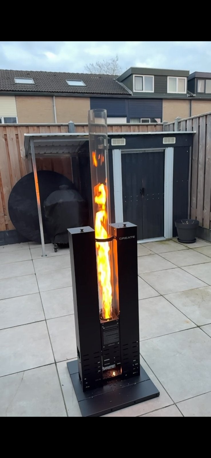 CREATE Fire Tube Heater ( pellets) 1 gebruikt, Ophalen, Zo goed als nieuw