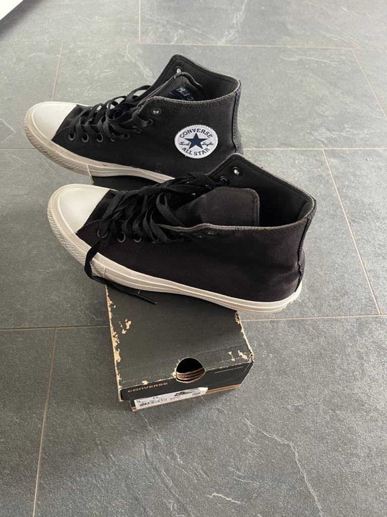 Converse Chuck Taylor II Hi 41,5, Ophalen of Verzenden, Zo goed als nieuw, Zwart, Sneakers of Gympen