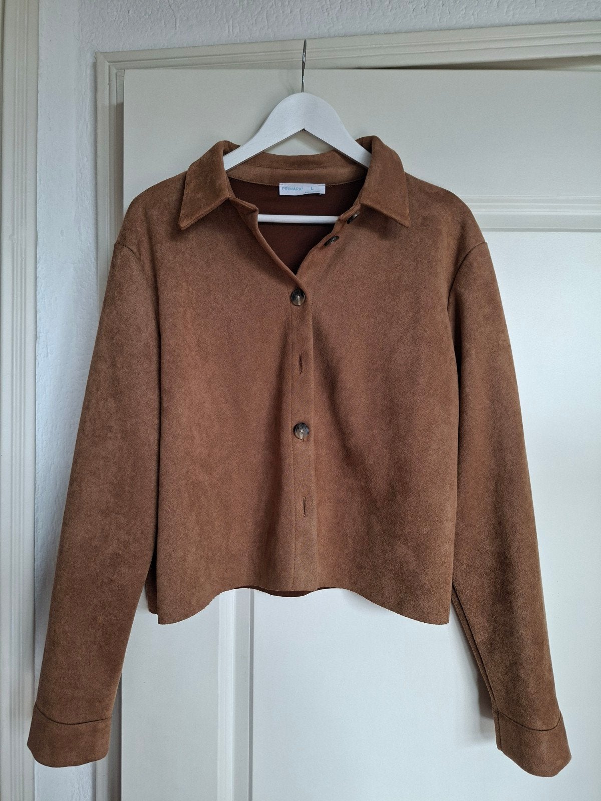 Primark Suede Look Jasje Maat L, Bruin, Primark, Maat 42/44 (L), Ophalen of Verzenden