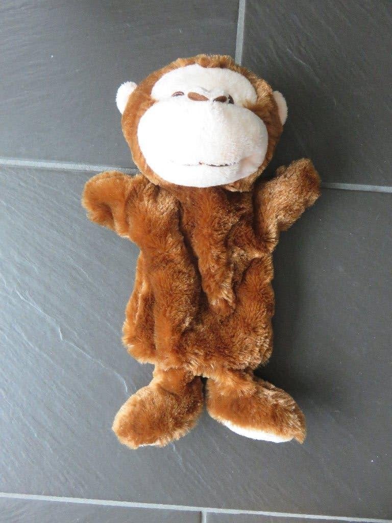 Handpop aap, ca 30cm, als nieuw, Toi toys., Ophalen of Verzenden, Zo goed als nieuw, Ontdekken