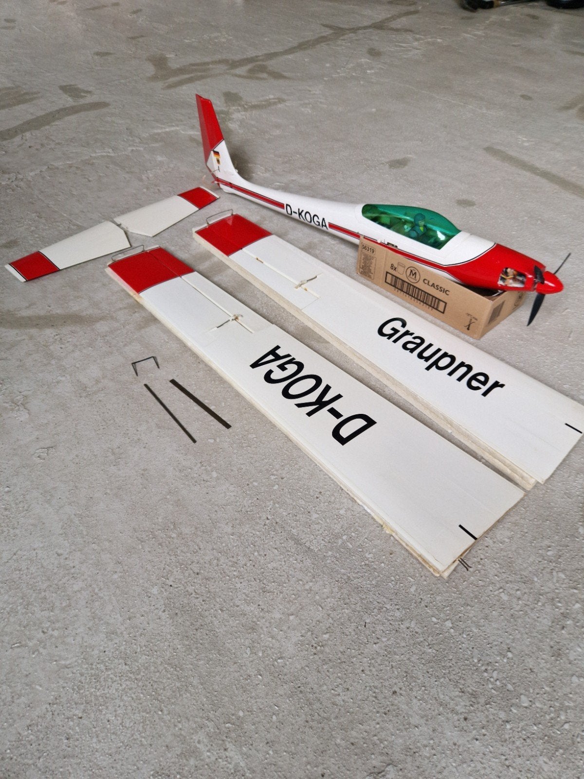 graupner vintage zweefvliegtuig, Ophalen, Zo goed als nieuw, Elektro, RTF (Ready to Fly)