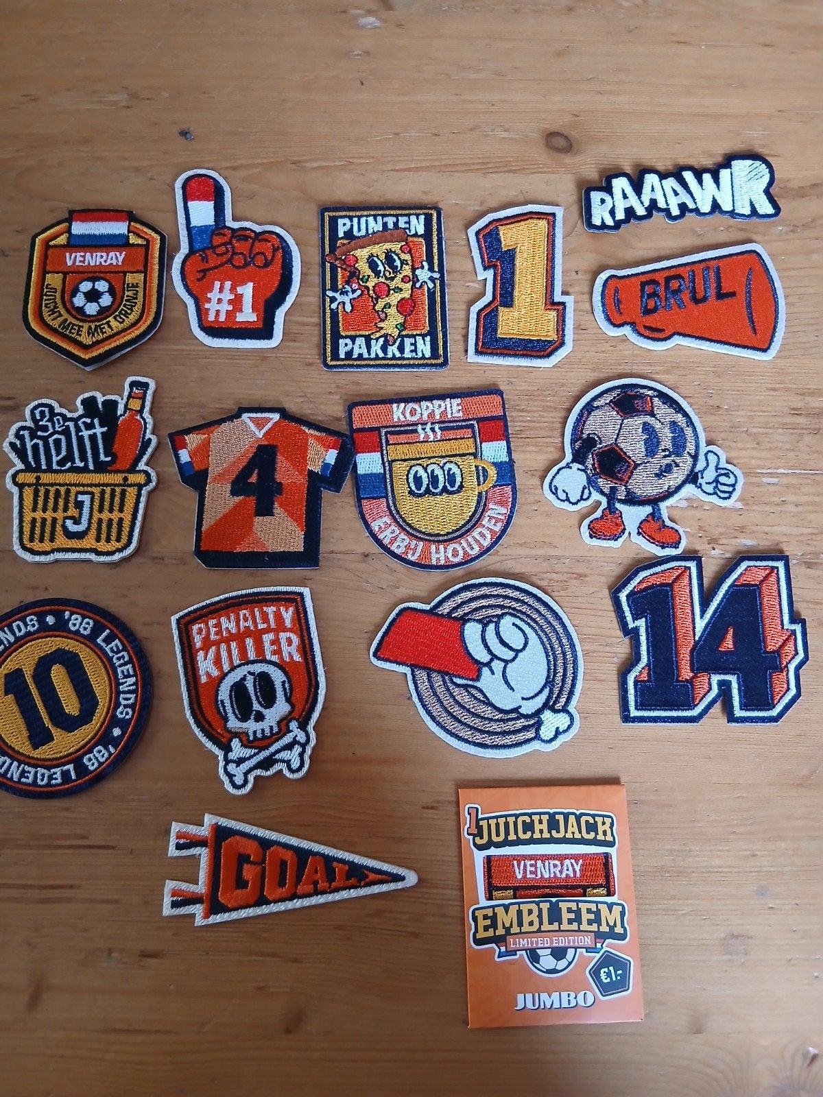Juichjack emblemen jumbo, Verzamelen, Supermarktacties, Jumbo, Ophalen of Verzenden