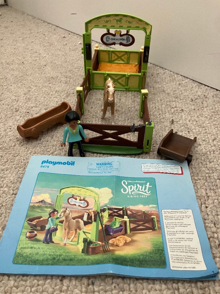 Playmobil Spirit Pru & Chica Linda 9479, Gebouw, Complete set, Ophalen of Verzenden, Zo goed als nieuw