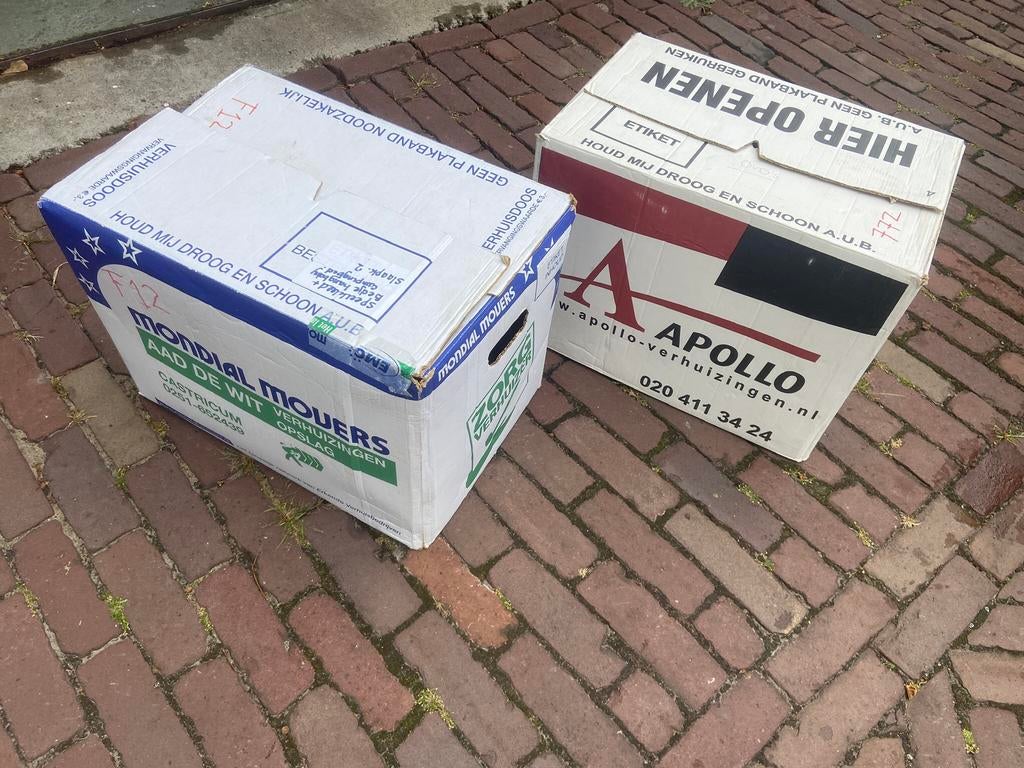 125 Verhuisdozen gamma action praxis Hornbach verhuisbedrijf, Ophalen of Verzenden, Zo goed als nieuw, Minder dan 50 cm