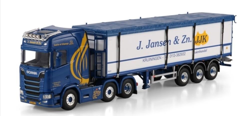 WSI SCANIA S HIGHLINE + TRAILER - J. JANSEN & ZONEN, Wsi, ., Nieuw, Ophalen of Verzenden