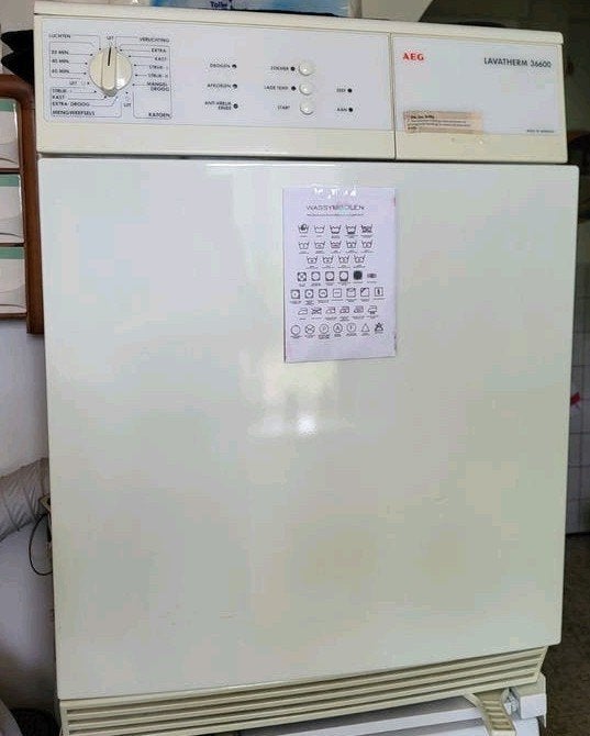 AEG Lavatherm 36600 Condensdroger - Goede Staat, 6 tot 8 kg, Ophalen of Verzenden, Zo goed als nieuw, 85 tot 90 cm