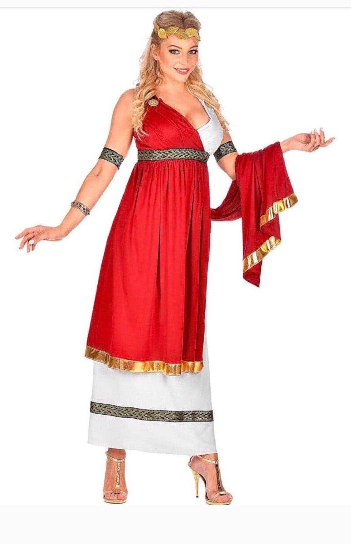 Verkleedkleding Kostuum Romeinse Keizer voor vrouwen Maat L, Ophalen of Verzenden, Nieuw, Maat 42/44 (L), Carnaval