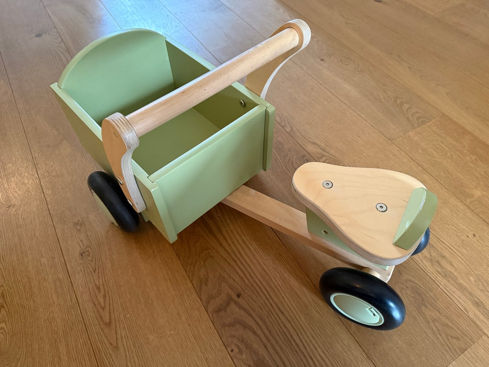 Bandits and Angels Houten Loopbakfiets, Kinderen en Baby's, Speelgoed | Houten speelgoed, Ophalen, Gebruikt