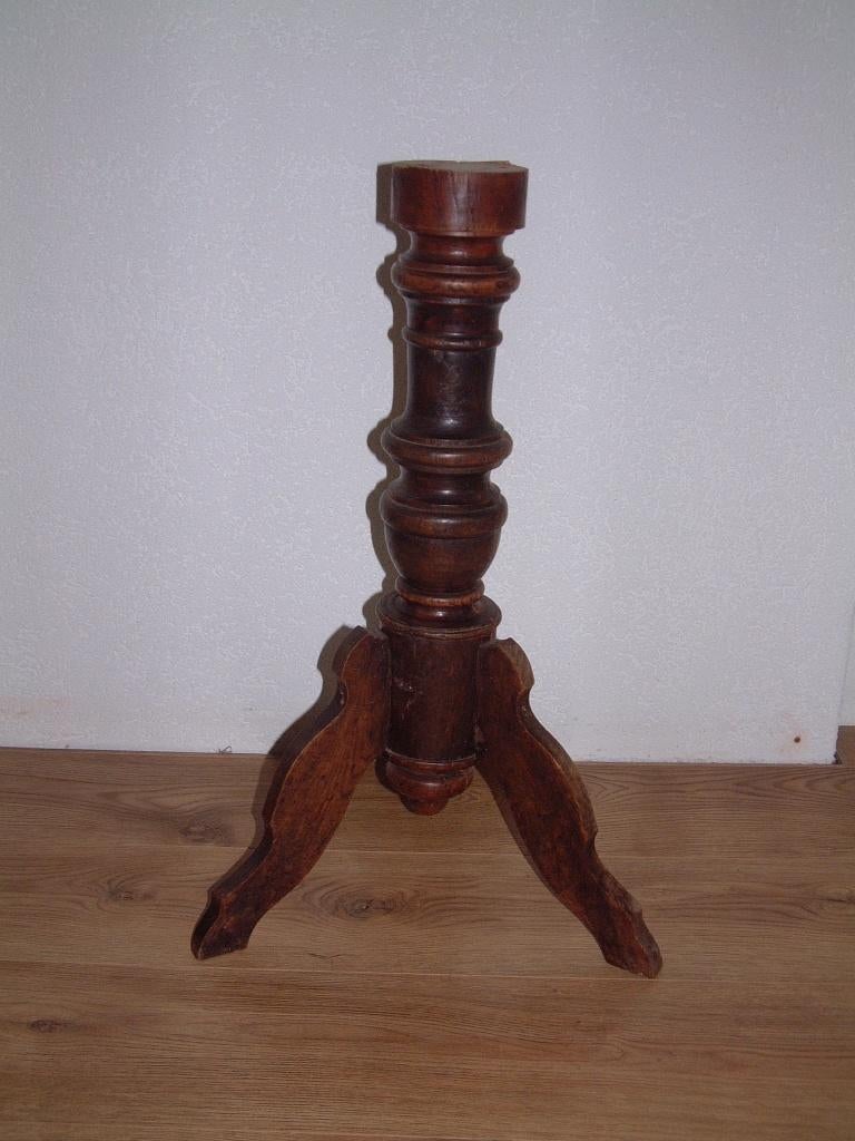 antieke eiken houten poot / voet ,hoogte ongeveer 65 cm, Ophalen