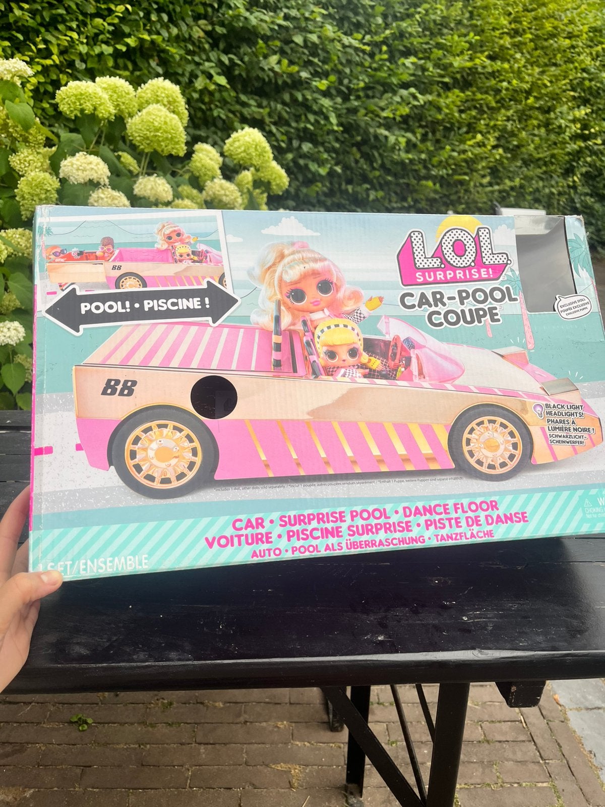 LOL roze grote auto goud met doos, zwembad, Ophalen of Verzenden, Zo goed als nieuw