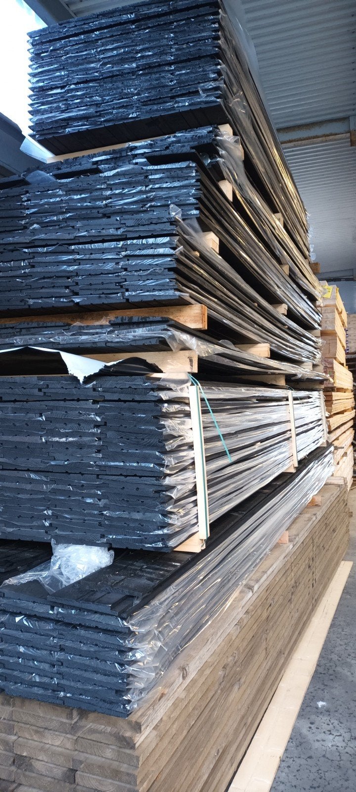 AANBIEDING zwweds rabat potdeksel planken zwart GESPOTEN, Tuin en Terras, Ophalen, Nieuw, 250 cm of meer, Planken