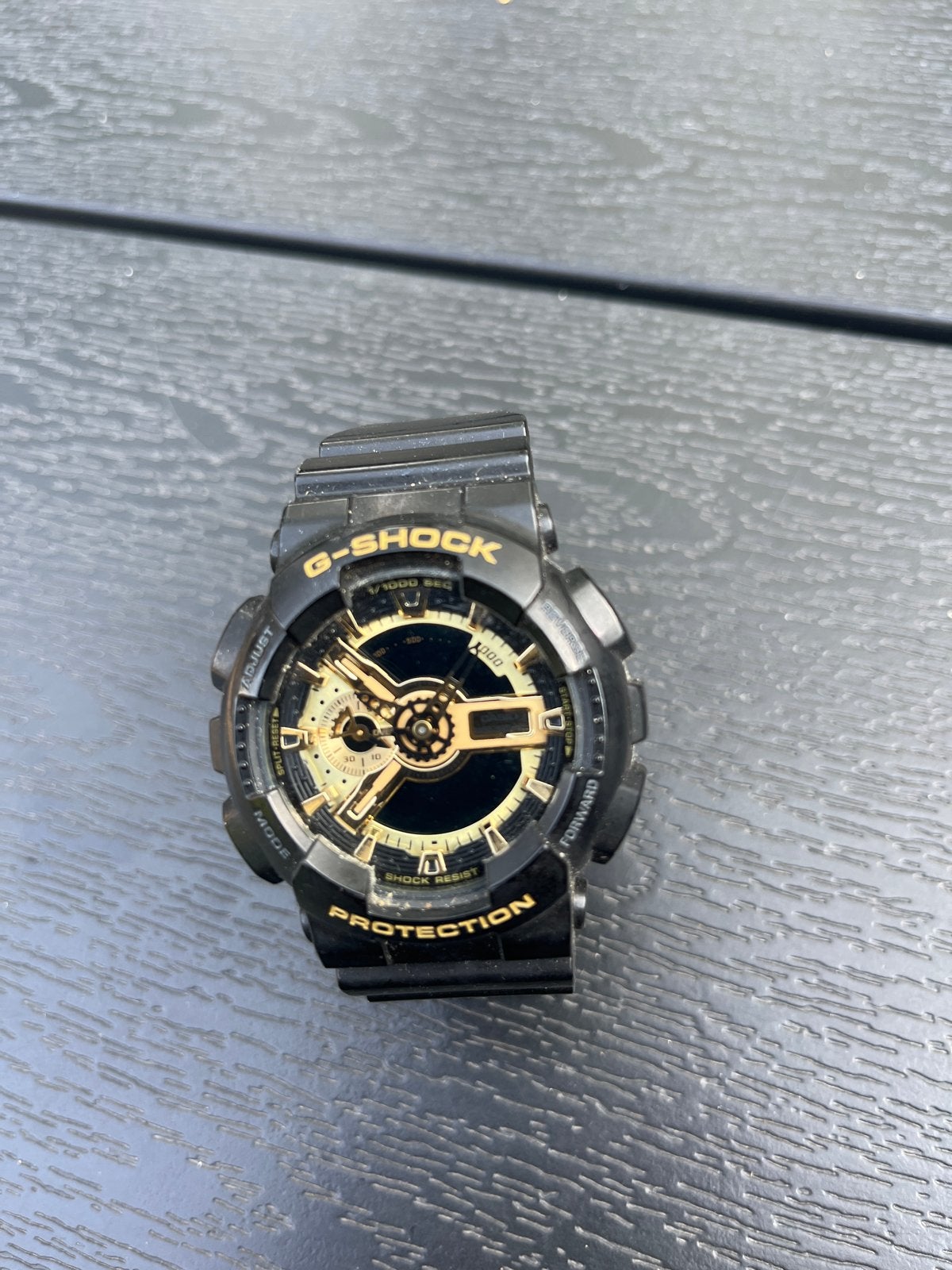 G-Shock Horloge Zwart/Goud - Robuust en Stijlvol, Sieraden, Tassen en Uiterlijk, Horloges | Heren, Casio, Kunststof, Gebruikt