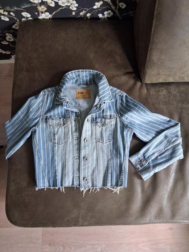Spijkerjasje XS, Kleding | Dames, Jassen | Zomer, Ophalen, Zo goed als nieuw, Maat 34 (XS) of kleiner, Blauw