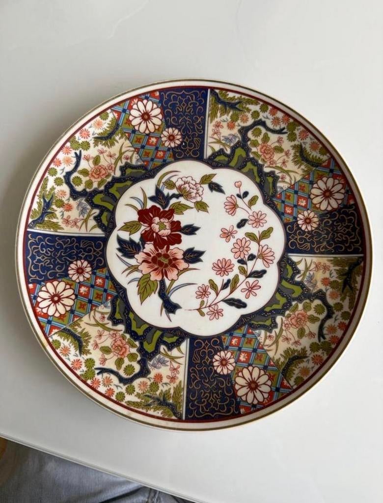 Decoratief Imari-stijl Porseleinen Bord, Antiek en Kunst, Ophalen of Verzenden