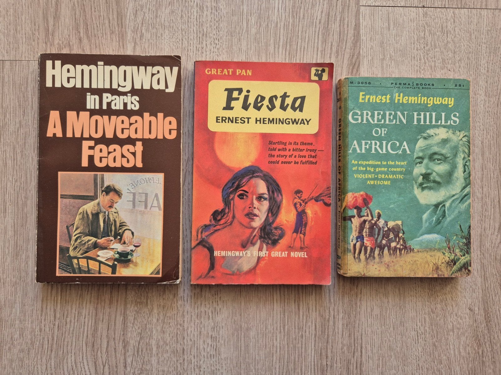 Set van 3 vintage Ernest Hemingway boeken – Vintage pockets, Boeken, Ophalen of Verzenden, Gelezen