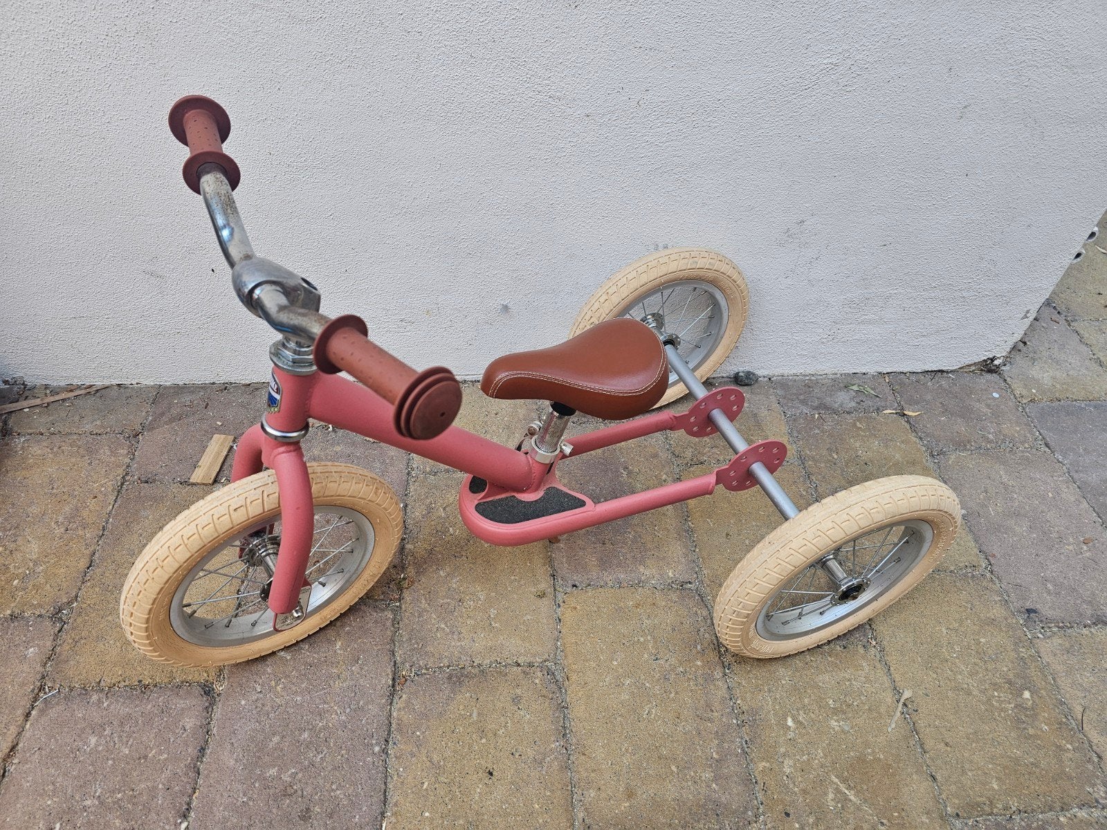Trybike driewieler/loopfiets 2-in-1 roze, Ophalen, Gebruikt, Trybike