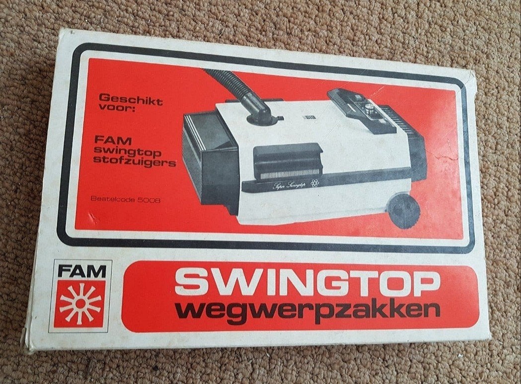 FAM Swingtop stofzuigerzakken vintage, Ophalen of Verzenden, Zo goed als nieuw