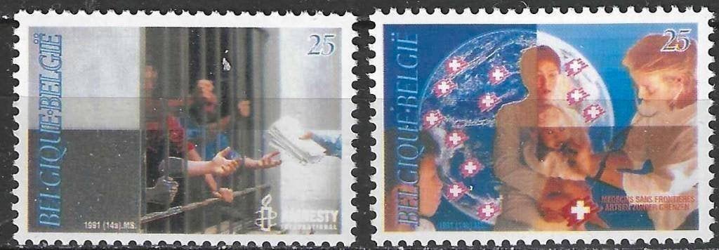 Belgie 1991 - Yvert/OBP 2422-2423 - Solidariteit (PF), Postzegels en Munten, Verzenden, Postfris