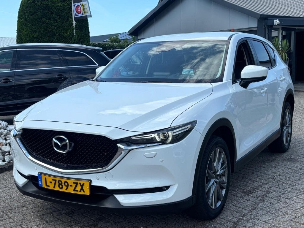Mazda CX-5 2.5 194 GT-M 2019 Wit Automaat Trekhaak 2000KG CX, Gebruikt, Euro 6, 4 cilinders, 2000 kg