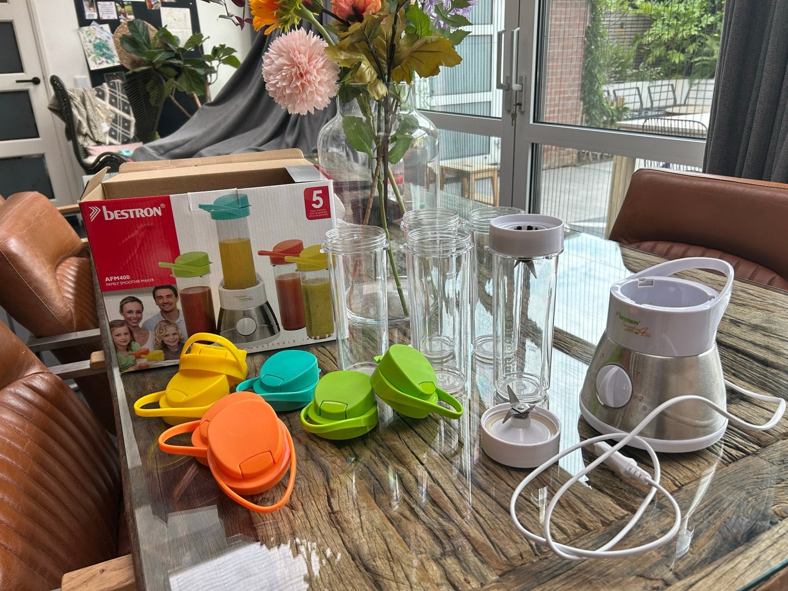Bestron Blender to go met 5 drinkflessen, Ophalen of Verzenden, Gebruikt, Blender to go
